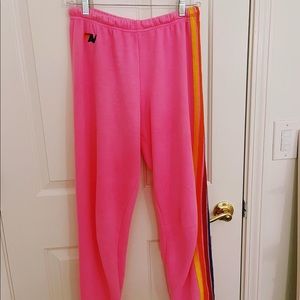 aviator nation pink sweatpants